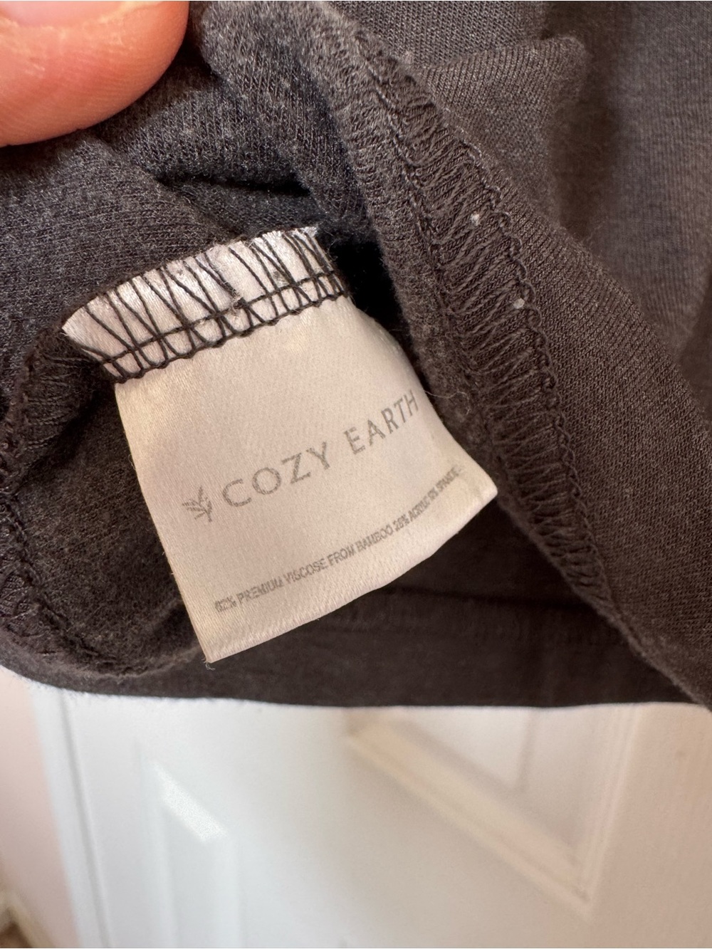 Cozy Earth Womens S Charcoal Gray Bamboo Ultra Soft Square Neck Tank Top Lounge - Picture 4 of 4